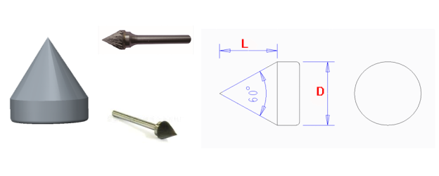 Custom Tungsten Carbide Burr High Efficiency Cemented Carbide Burrs For Rotary Files
