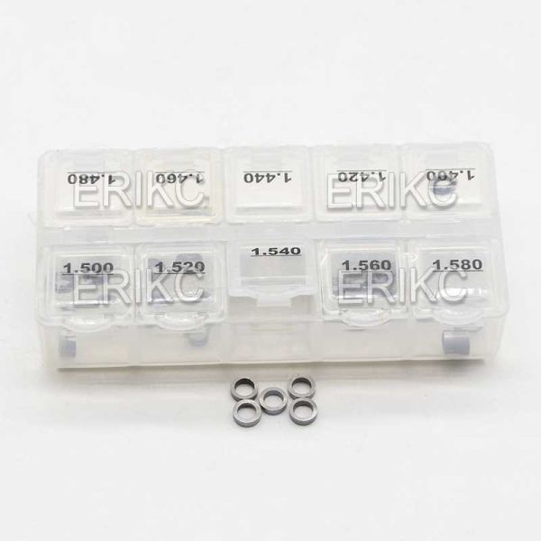 ERIKC B14 Diesel Fuel Injector Washers Diesel Engine Injector Shims 100 Piece Size 1.20mm-1.58mm for Bosch