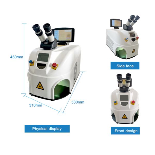 80W 40J Mini YAG Jewelry Laser Welding Machine Build In Water Cooling