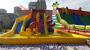 Wholesale OEM Renting Kids Commercial Outdoor Inflatable Bounce Houses Water Slides for pools from china suppliers