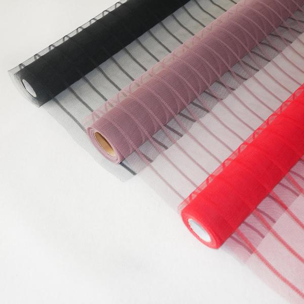 Quality Cross Stripe Translucence Terylene Flower Packing Paper In Roll Width 0.5 Or 0.75m for sale