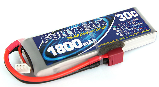 30C 1800mAh 2S LiPo Battery Pack With T Plug For RC Car Boat Truck Heli Airplane