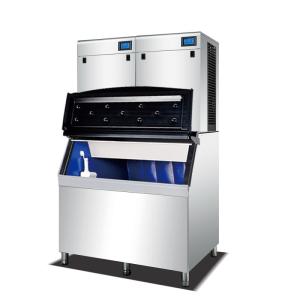 China R404a 1000kg Capacity Ice Cube Making Machine Ice Block Maker on sale