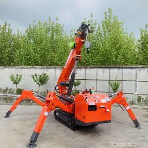 Wholesale 360 Degree Rotation Lift Crane Machine 3-12Ton Customized Spider Crawler Crane Remote Control from china suppliers