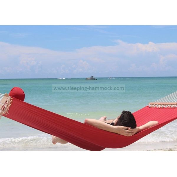 Red Double Olefin Hammock With Stand Replacement , 13 - 15 Foot 2 Person Hammock Bed