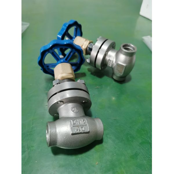 Short Stem DN25 Cryogenic Socket Weld Globe Valve 40P For LNG