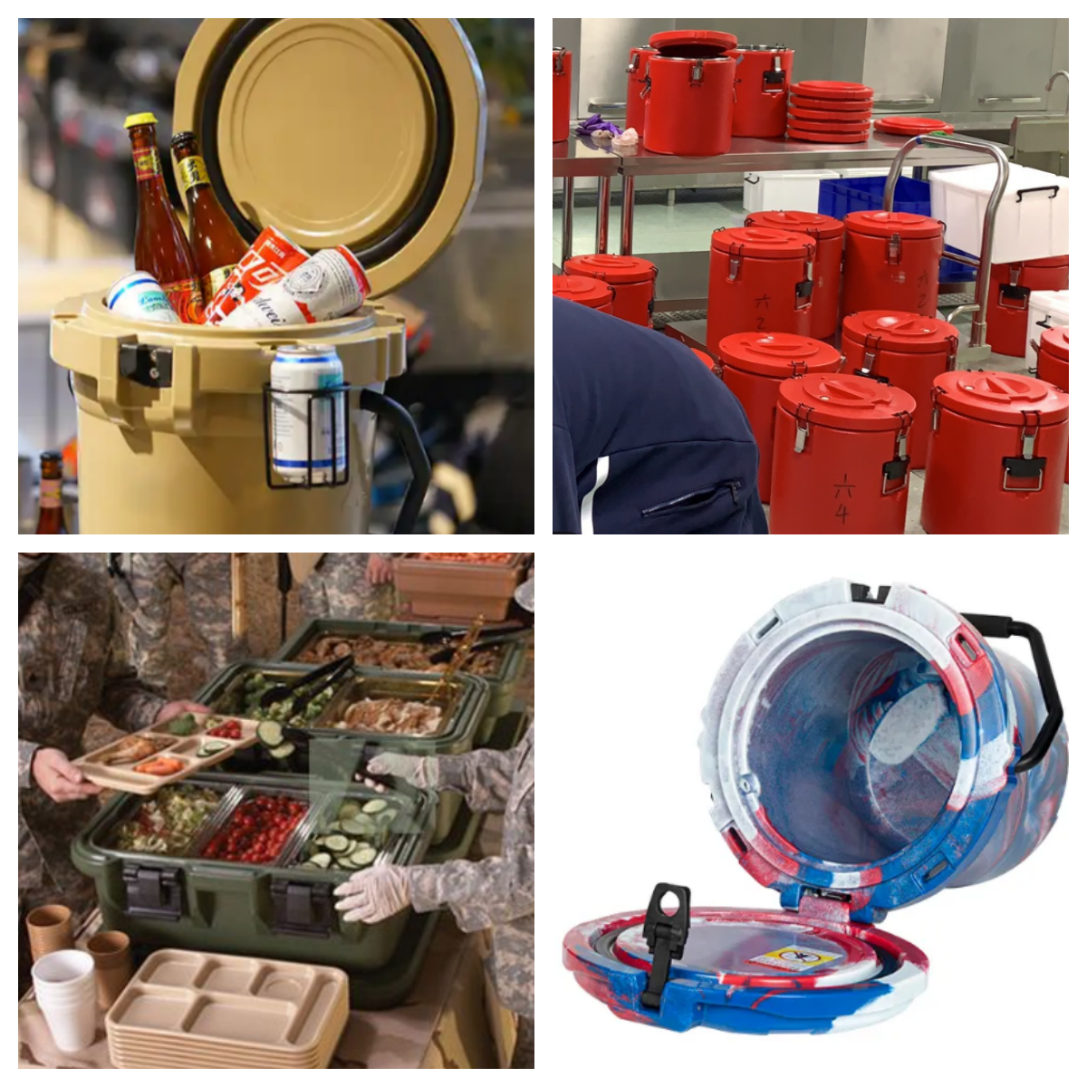 Roto Plastic Food Insulation Bucket Cold Bucket Waterproof UV Proof Safe Material Rotomolding