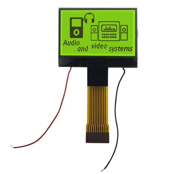 Quality COG Graphic STN LCD Display 128x64 with yellow Green Background color for sale