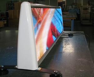 China High Resolution P5 LED Advertising Display , Taxi Top LED Screen on sale