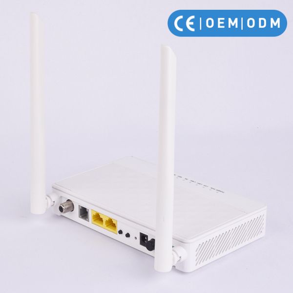 Dual Mode 1GE 1FE VOIP 2 Antennas Router XPON ONU