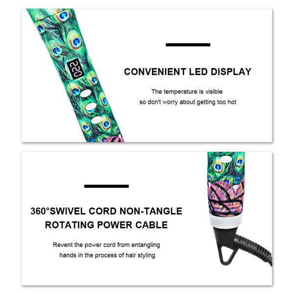 Black 6 In 1 Interchangeable Ceramic Curling Set PTC Heater 50-60Hz