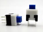 6P DIP 7x7 Self Locking Push Button Switch RoHS Compliant