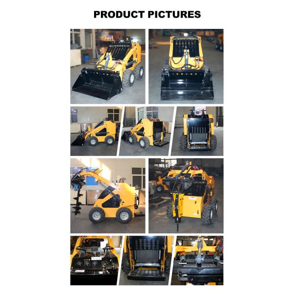 High Load Moment Mini Skid Steer Loader Robust Performance for Construction Site