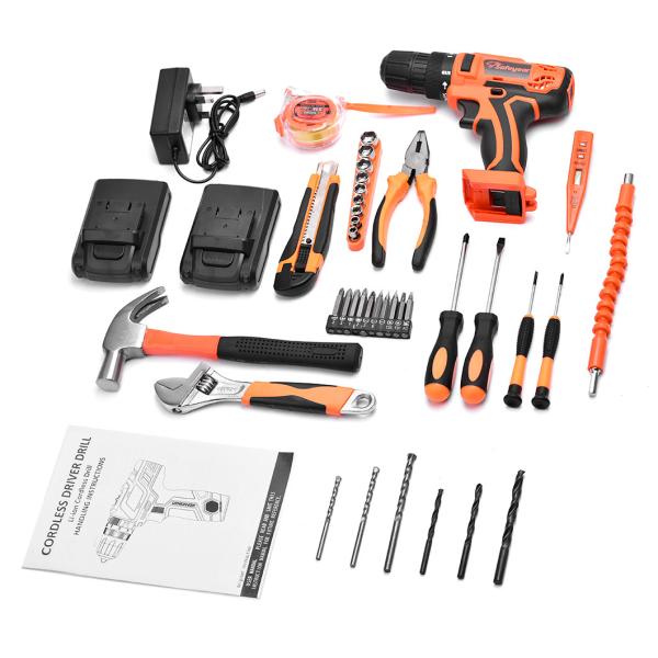 28N.M Brushless Cordless Tool Set 21Volts Cordless Power Drill Tools 1500MA