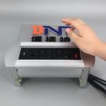 Customized multifunctional manual rotating hidden table power socket outlet