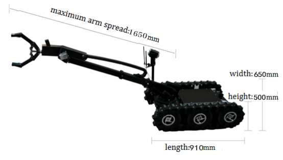 Aircraft Grade Aluminum Alloy Eod Robot Lightweight UGVs