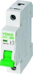 AC Single Phase Miniature Circuit Breaker D Tripping Curve 1P B Curve And C