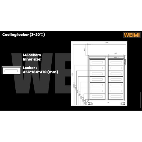 Micron Exported Globally Customized Locker Vending Machine For Eggs Cheese Fresh Flowers Vending Machine