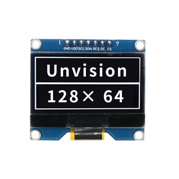 High Contrast 1.54'' OLED Display White Color 128x64 Resolution SPD0301 24pin FPC