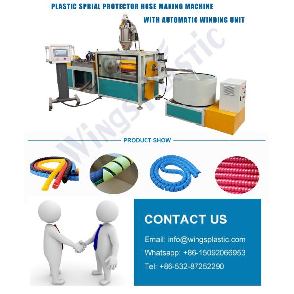 PE PP Hose Protector Making Machine / Spiral Sheath Tube Production Line / Spiral Sheath Machine