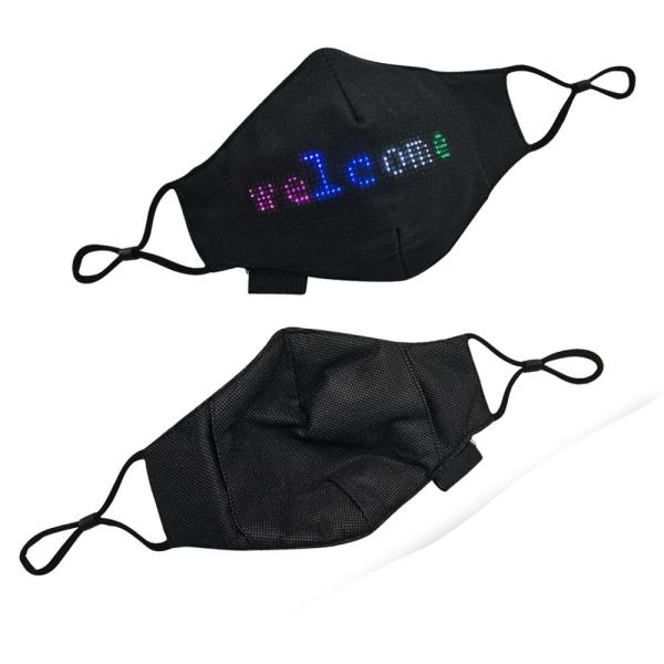 Quality APP Control Programmable LED Face Mask Customizable Fashion Rechargeable for sale
