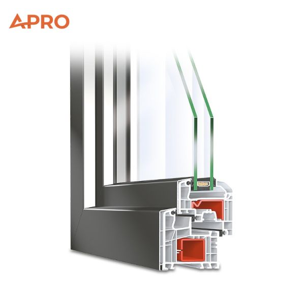 Security Sliding Windows with Insect Screen ISO9001 Certified