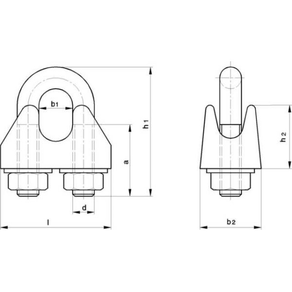 Malleable Stainless Steel Galvanized Carbon Wire Rope Clip Installation Hardware Rigging