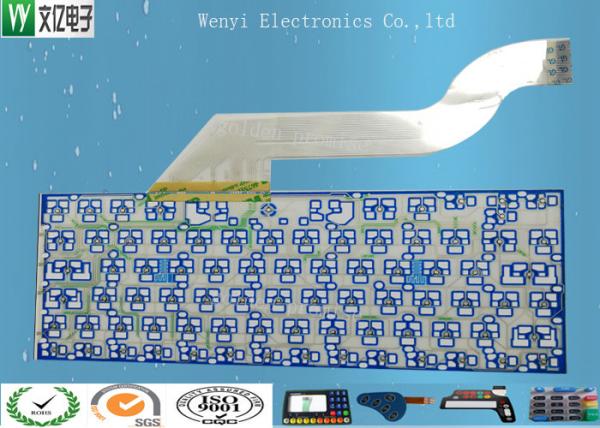 Keyboard Membrane Switch Multilayer Flexible Circuits , 2 Layers Fpc Flex