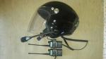 Paramotor helmet GD-G with full headset Red colour M L XL XXL size in stock