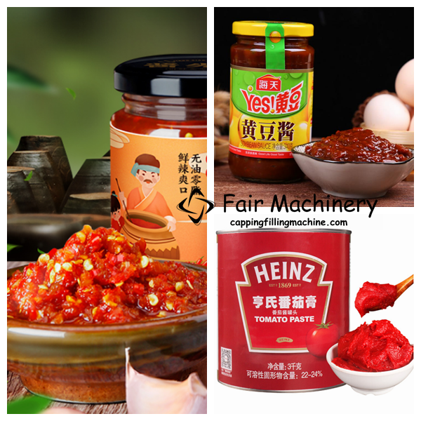 500ml 380V Ketchup Filling Machine for Chili Sauce 6 Nozzles 36B/Min
