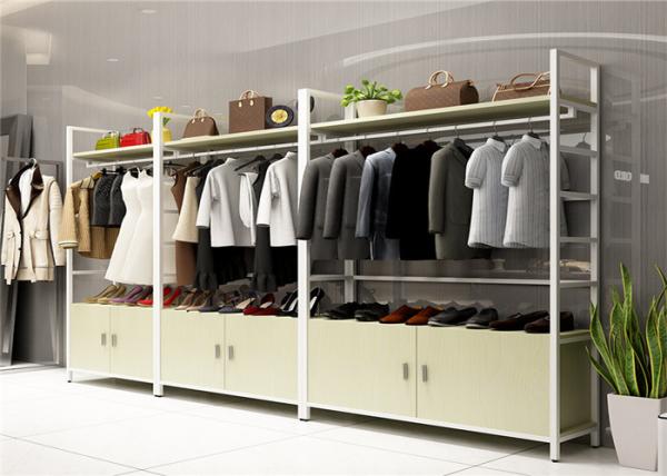 Quality Wood Landing Clothing Display Showcase Multi Functional Customized Color for sale