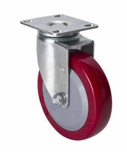 Wholesale TPU Wheel Caster for Edl Light 4 70kg Plate Swivel 3614-84 Application in Red from china suppliers