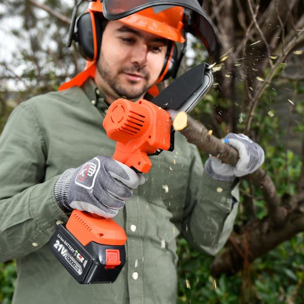 4500r/Min 21 Volt Cordless Saw Tools Cordless Chainsaw With Battery And Charger