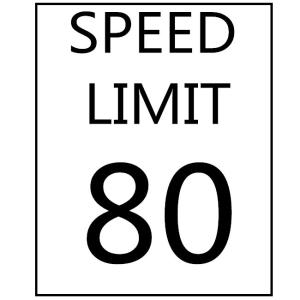 China Speed Limit Sign Custom Traffic Speed Sign On Road Speed Control Sign on sale
