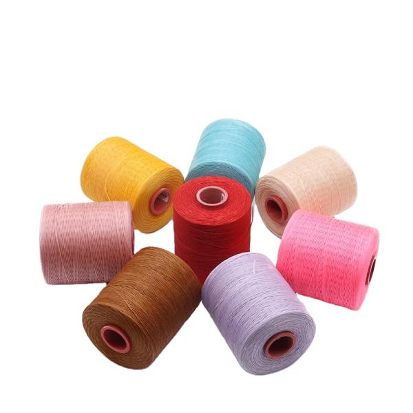 Kangfa 0.8MM 100% Polyester Waxed Thread for Leather Sewing Pattern Dyed Material Waxed