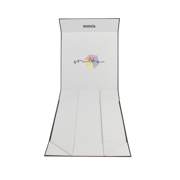 Matte Black Magnetic Folding Luxury Clothing Apparel Gift Boxes Packaging Hard Cardboard