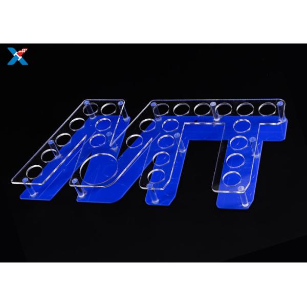 Customized Acrylic Shot Glass Holder Tray , Shot Glass Serving Tray Durable
