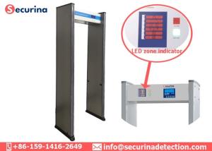 Wholesale 6 Detecting Zones Metal Detector Walk Through Gate For Shops / Hotels / Factories from china suppliers