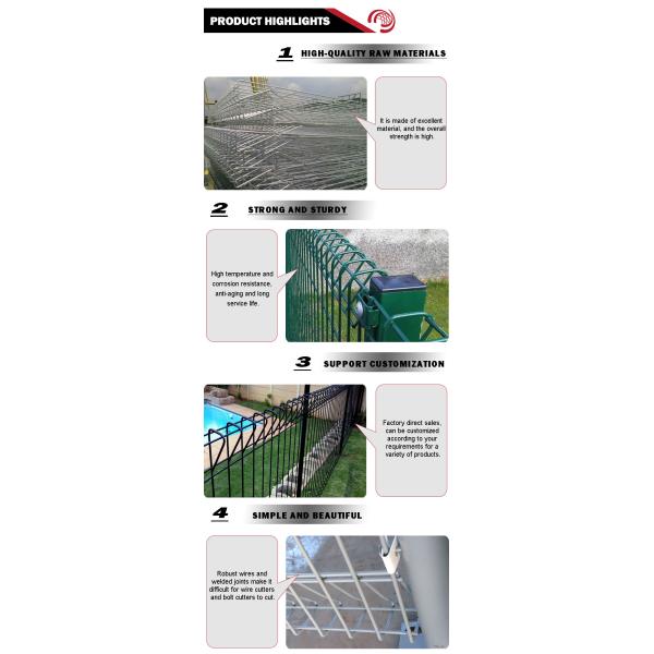 High performance galvanized brc weld mesh panel fence