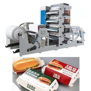 China 850mm 60m/Min Kraft Paper Carton Box Flexo Printing Machine 6 Color Printing Machine on sale
