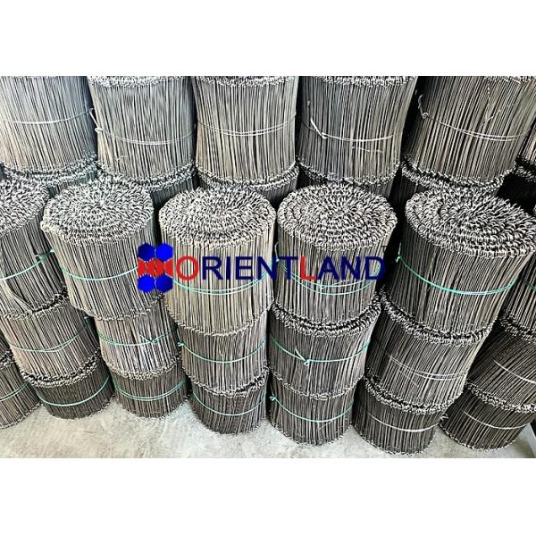 Double Loop Tie Wire Rebar Tie Wire 12cm GI Or Electric Galvanized Surface Treatment