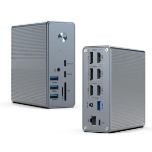 Wholesale 18 in 1 USB-C Docking Station High Resolution Up to 4K with Display Link Extend Mode from china suppliers