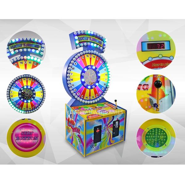 Lucky Turning Lottery Game Machine , Indoor 120kg Amusement Game Machine
