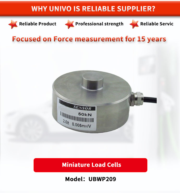 Univo UBWP209Y Mechanical Arm Miniature Load Cells for Force Measurement in Automation