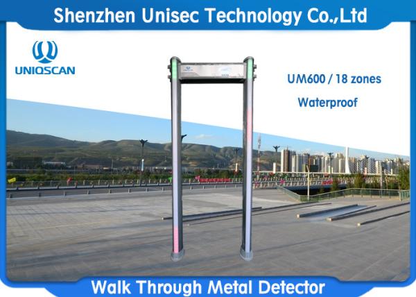 Quality Waterproof Walk Through Metal Detector Gate , Out Door Use Multi Zone Dfmd UM600 for sale