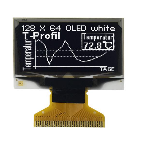Quality Passive Display OLED 128x64 0.96 Inch Graphics SSD1306 White Front Screen for sale