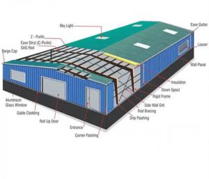 China OEM ODM Steel Beam Warehouse Pre Engineered Metal Building Structure on sale