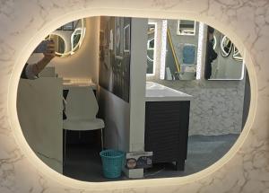 China Demisting Oval LED Makeup Vanity Mirror With Lights 36W on sale