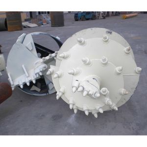 Carbon Steel Rock Drilling Auger With Bullet Teeth , Rock Auger