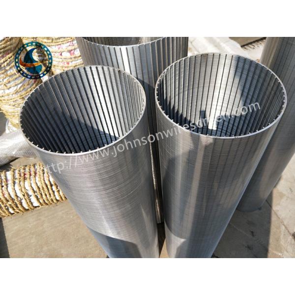 High Filtration Ss 304 Johnson Wire Screen V Shaped 0.25mm Slot